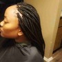 Box Braids medium midback