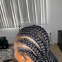 Ponytail cornrows