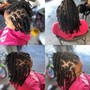 6/11 yr Kid's 8/10knotless go back Braids