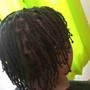 Invisible Loc Style (temporary 2 strand effect) short length