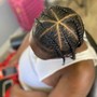 6 Stitch/ Feed In Braids