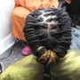 Large two strand twists/ individual plaits no hair added