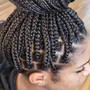 Short knotless box braids