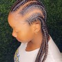 Lemonade braids W/ knotless back