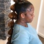 Half up Ponytail Half Down