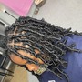 Large Knotless Braids Midback Length