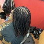 Adult lock retwist and style to mid back length