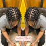 Shampoo and Style (short relaxed hair)