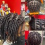 Natural hair Box Braids