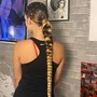 Sleek Bun/Braided Ponytail