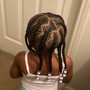 Small three layer feed in braids