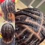 Box Braids/med/Bob length