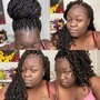 Crochet braids (shaved  sides)