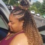 Half up half down Curly Crochet Braids