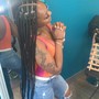 Small Knotless Braids