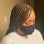 Medium knotless box braids