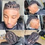 Loc style half head