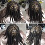 Loc style half head