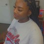 Traditional sew in with leave out