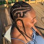 Feedin braid ponytail updo ( medium )