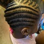 Kid's Braids natural hair with beads