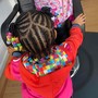 Kid's Braids natural hair with beads