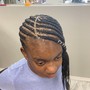 Natural Twist style  half head