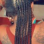 Large feedin ponytail Braids