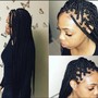 Large knotless/ large box braids