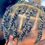 PROTECTIVE STYLE PREP W/ 2-6 BRAIDS