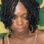 Natural Twist style  half head