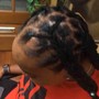 Loc Re-twist (Medina length, neckline to shoulders