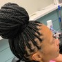 Med/Large Faux Locs (bun Updo)