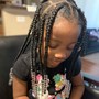 Kid's knotless braids medium midback