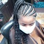 Bohemian Knotless braids W Synthetic hair