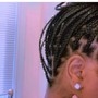 Natural hair Braids no hair added