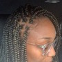 Natural hair Braids no hair added