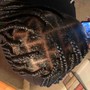 feed in braided ponytail