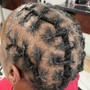 Scalp Braid natural hair for kids