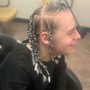 Man bun Braiding style(HALFHEAD)