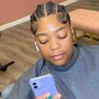 Sleek ponytail wit braid