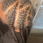 Feed-in front Sew in back