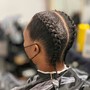 Men’s 2 Braid Style (Two Braids)