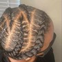 12+ small feed-in braids