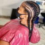 Straight back Braids