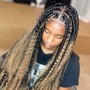 Regular Goddess box Braids medium size (mid back)