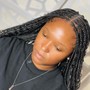 SMedium Knotless Box Braids (Mid Back Length)