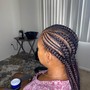 Ponytail cornrows