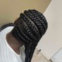 Jumbo knotless braids