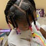 Kid's braids with bead